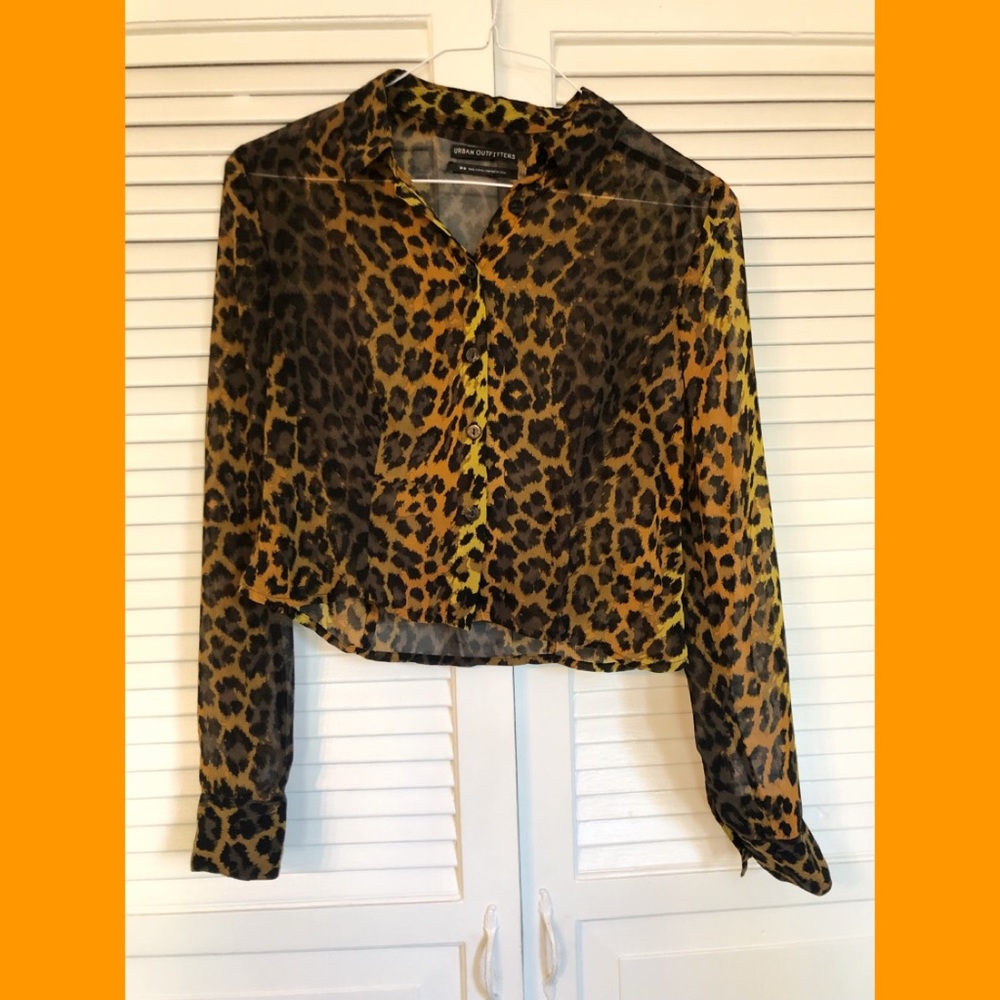 Urban Outfitters Leopard Blouse